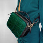 CANDY_styleCover Katy Mercury 2in1 bag set TaschenSet with Pouch_black_ metallic Wechselklappe dark green