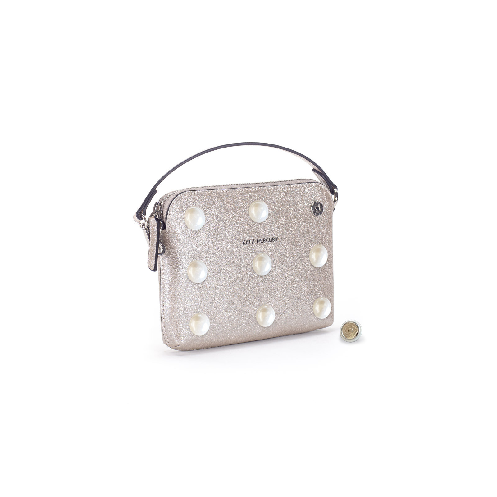 Katy Mercury Bag Pouch Pearl Charms auf Taschenkörper