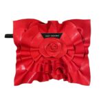 Rote Rose Lederblume Stylecover Bloom Bang collection für.designer tasche von Katy Mercury Valentinstag Geschenk