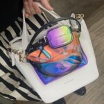 Katy's BUCKET BAG with RAINBOW Pouch and Tiny Pouch