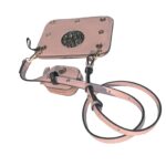 Katy's StyleSET crossbody Handy-Tasche und AirPods/EarBuds Täschchen an längenverstellbarem Schlutergurt Rückseite Blush Rosa