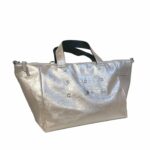 Medium Zip Shopper mit Reißverschluss KATY MERCURY wandelbare Tasche sportlicher Beutel Tote Bag Business Bag Umhängetasche Tragetasche Bowling Bag warm-silber